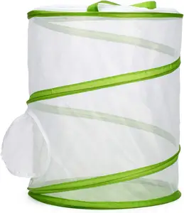 昆虫バタフライガーデンハビタットと科学 & STEM教育用バタフライキット用の2つのライブカップ