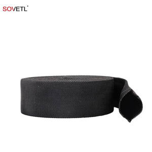 Manchon en aramide ignifuge <span class=keywords><strong>Tube</strong></span> en Kevlars noir ignifuge Double couche résistant aux hautes températures Sangle tubulaire en aramide tissée - Product Image 5