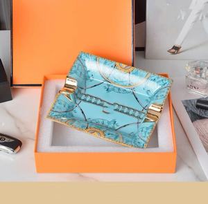 Cendrier en céramique portable, peint à la main, de luxe, moderne, écologique, durable, facile à nettoyer, pour accessoires de fumage de cigares, vente en gros - Product Image 6