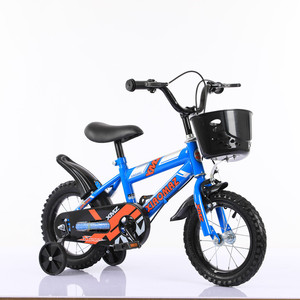 Vélo pour tout-petits QUQI 12-14-16 pouces, cadre en acier, pour garçons et filles, avec roues d'apprentissage, panier en plastique, vélo cool - Product Image 3