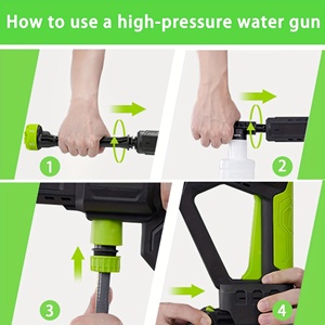Hidrolavadora Inalámbrica Portátil con Batería de 4000mAh, Pistola de Alta Presión para Lavado de Autos - Product Image 4