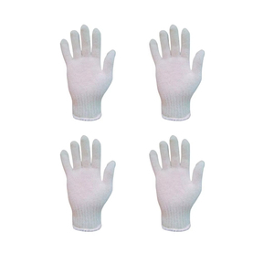 Guantes de Trabajo de Algodón con Puño Tejido, Textura Suave, Antideslizantes, Guantes de Seguridad de Uso General - Product Image 1