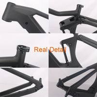 Cadre en carbone 29er pour vélo E-MTB à suspension complète Winowsports Compatible avec le cadre électrique mat brillant de Bafang M510 M600