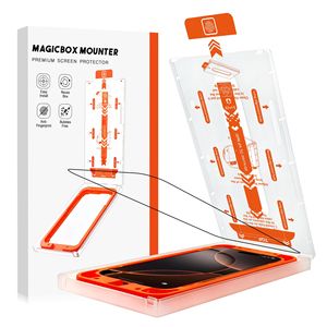 Pack de 4 protecteurs d'écran en verre trempé transparent avec déverrouillage par empreinte digitale et protection d'objectif d'appareil photo - Product Image 1