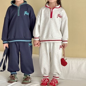 Sudadera de algodón personalizada, trajes de dos piezas, ropa lisa, ropa para niños y niñas, Tops y pantalones de estilo informal para primavera y otoño - Product Image 5