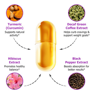 Cápsulas para la Pérdida de Peso de Marca Privada para Mujeres, Control del Apetito, Bienestar Metabólico, Salud Intestinal, Contiene Extracto de Pimienta Negra - Product Image 4