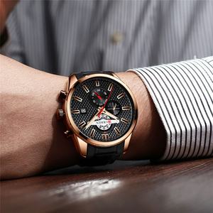 Montre à quartz en alliage pour homme, style business, étanche, avec bracelet en acier inoxydable, multifonctionnelle, vente en gros d'usine - Product Image 5