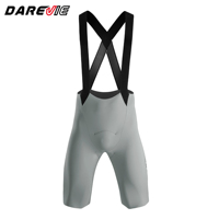 Darevie Cuissardes de cyclisme personnalisées pour hommes, avec rembourrage italien, en tissu à découpe libre double face, vêtements de sport