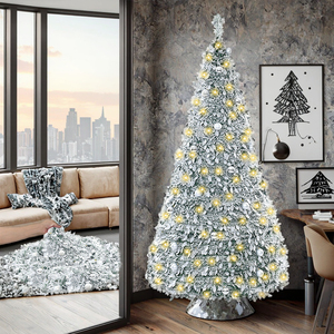 New High Quality Foldable Standing Base Christmas <strong>Tree</strong> Floor Ornament <strong>with</strong> LED <strong>Lights</strong> - Product Image 2