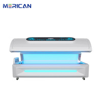 Équipement de beauté pour usage domestique Merican, lit de bronzage solaire avec lotion bronzante sans soleil, machine de bronzage rapide