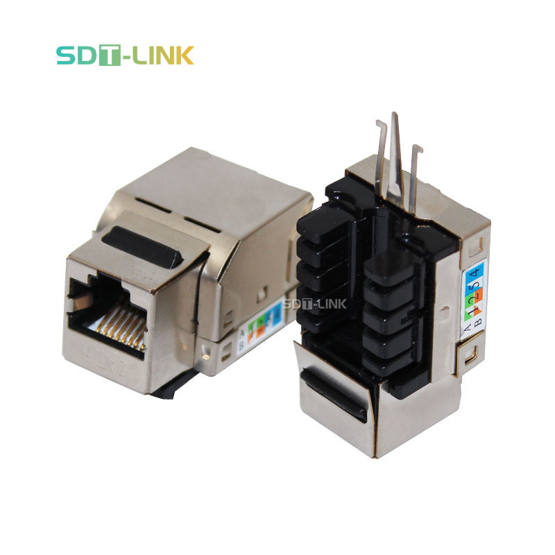 Cat 6 Cat6 S/FTP STP FTP экранированный сетевой отверстие Keystone Jack 90 градусов бежевый RJ45 Модуль гнездовой разъем Лучшая цена