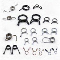 Serre-tuyaux sur mesure à ressorts de torsion en acier inoxydable zingué, fabrication OEM pour quincaillerie industrielle