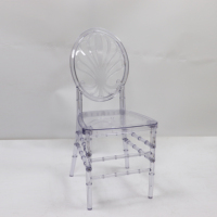 Chaise de mariage Chiavari élégante en acrylique plexiglas, dossier transparent, pour restaurants en plein air, cafés modernes, événements