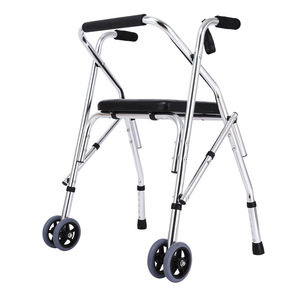 รถช่วยเดินแบบมีที่นั่งและล้อสำหรับผู้สูงอายุ โครงอะลูมิเนียมอัลลอย - Product Image 2