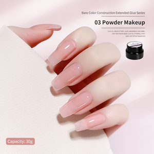 AILANUO Base Gel Builder 2 in 1 Sticky Adhesive Nude Color <b>Nail</b> <b>Extension</b> Gel Hard Builder <b>Nail</b> Gel HEMA TPO Free - Product Image 4
