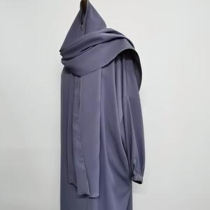 Robe à Capuche Unie Simple avec Poches Latérales <span class=keywords><strong>pour</strong></span> la Prière du Ramadan, Vente en Gros Usine 2026, Idéale <span class=keywords><strong>pour</strong></span> le Moyen-Orient, Convient à Dubaï et à la Turquie - Product Image 6