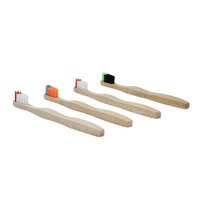 Vente en gros de produits écologiques Brosse à dents en bambou réutilisable pour adultes Brosse à dents recyclable facile à ranger