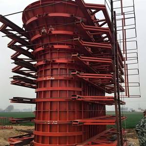 Chine Fabricant Soutenant Construction Cadre Colonne Béton Acier Coffrage Q235 Moule En Acier Support Simple Côté - Product Image 6