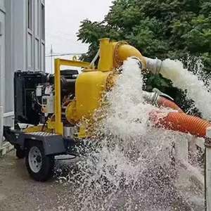 Pompe à eau mobile sur remorque de 8 pouces de haute qualité à grand débit pour l'irrigation, moteur diesel - Product Image 5