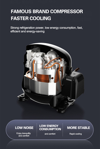 <span class=keywords><strong>Réfrigérateur</strong></span> professionnel en acier inoxydable à 2 portes sous comptoir avec compresseur Cubigel et thermostat Dixell, homologué CE - Product Image 6