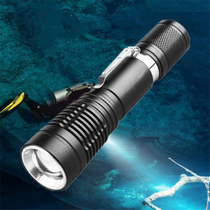 Siêu sáng P20 bấc mini xách tay đánh giá chuyên nghiệp lặn ánh sáng với tay dây lặn dẫn đèn pin - Product Image 3