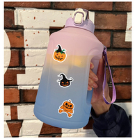 Autocollant en vinyle imperméable pour lampe citrouille d'Halloween, décoration de fête pour voiture, téléphone portable, tasse à eau