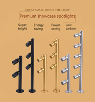 Mini projecteur LED orientable à angle réglable en aluminium pour vitrine de bijoux, montres, lunettes, présentoir de vente au détail et exposition