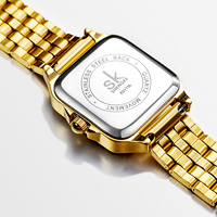 Montre pour femmes SHENGKE K0173L, boîtier carré en alliage, cadran en verre, style simple et luxueux, mouvement à quartz SEIKO, étanche