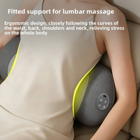 Coussin de massage rechargeable pour le cou avec airbag, vibration, chauffage à température constante, Type-C 2500mAh, masseur complet pour la taille et le corps
