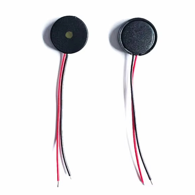 Yue Neng 1009 10*2.6MM 3-12V 5KHZ Piezoelectric Passive Buzzer Lead Wire Small Size Low Power Consumption for Household