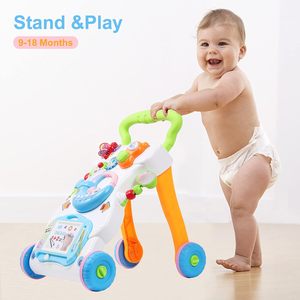 Marche-bébé avec volant, musique, boutons lumineux, pour apprendre à se tenir debout - Product Image 2