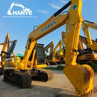Excavatrice sur chenilles hydraulique Komatsu PC160 d'occasion, 16 tonnes, d'origine japonaise, faible nombre d'heures de fonctionnement, sans fuite d'huile, pour l'exploitation minière et la construction