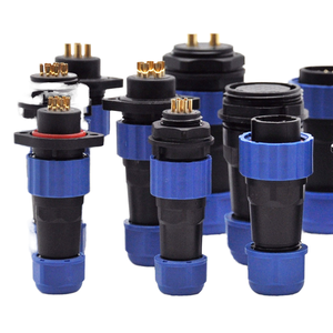 מחבר שקע זכר ונקבה מסדרת SD28 להרכבה על פאנל, 2 3 4 5 6 7 8 9 10 12 14 16 19 22 24 26 פינים, עמיד למים בתקן IP68 - Product Image 1