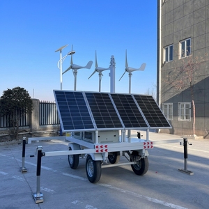 Farola Portátil Ecológica de <span class=keywords><strong>10</strong></span> m con Energía Solar y Turbina Eólica, Remolque de Doble Eje, Telescópica Neumática - Product Image 6