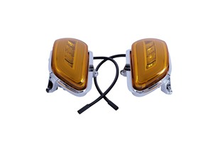 Đèn LED báo rẽ phía trước ống kính màu đen ABS hiệu suất cao dành cho Honda Goldwing GL1800 2001-2017 F6B 2013-2017 - Product Image 4