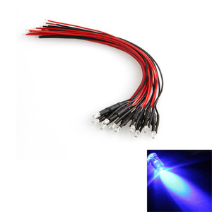 7.5 V-12 V con filo di LED 3 millimetri a testa Piatta sconfinato perline Lampada LED diodo luminoso con cavo 30 CENTIMETRI - Product Image 1