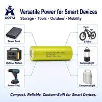 Baterai Li-ion Isi Ulang Kapasitas Tinggi Khusus 21700 5000mAh 3.7V dengan Konektor JST untuk Penyimpanan Energi Power Bank