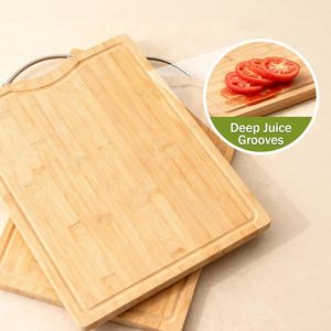 Tabla de Cortar de Bambú Antibacteriana de Doble Cara, Resistente al Moho, Tabla para Cuchillos Específica para Cocina, Tabla para Picar Frutas - Product Image 4