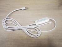 Interrupteur variateur de lumière LED blanc 5V avec cordon de charge, câble de 1,5 m, charge maximale 12W, interrupteur marche/arrêt intégré, USB mâle