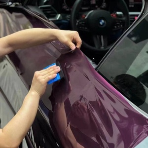 WRAPMASTER 1.52*17m Li Auto Violet PET Brillant Métallique Auto-Adhésif Stretch Car Wrap Vinyl Film - Product Image 4