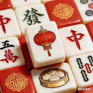 Miss Darling Women Lady Two Tone Layer Acrylic Happy China New Year Mah Jong <strong>Majong</strong> Pearl American Mahjong Tile <strong>Set</strong> - Product Image 2