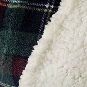 Manta Polar de tartán de estilo Vintage, Manta de forro Polar de Sherpa suave y cálida Reversible - Product Image 3