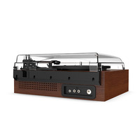 Lp Viny Usb Rétro Gramophone portable Vintage Vinyle Tourne-disque Avec 3 Vitesses Multiples Lecteur