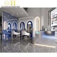 Comptoir d'exposition pour produits de beauté, mobilier commercial personnalisé pour salon de soins de la peau haut de gamme