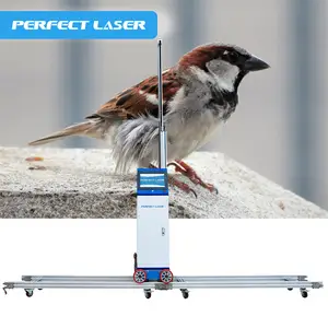 Laser parfait-Roue et rail double tête 9600dpi CMJN + W Imprimante murale verticale 3D UV 5 couleurs