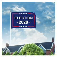 Drapeau des Élections Présidentielles Américaines 2026 Personnalisé 3x5FT en Polyester, Double Couture, Tous Motifs, pour Extérieur et Intérieur, Livraison Rapide, Offre Spéciale