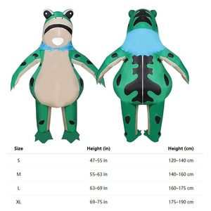 Costume de grenouille gonflable 2026, costume de grenouille amusant à gonfler pour adulte avec pompe à air, grenouille onesie pour adulte pour cosplay - Product Image 4