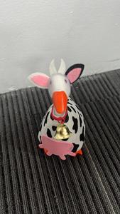7-Inch Portable Christmas Polyester Dresses for Goose Clothing-Rural Dairy Cow Design Small Home Office Desk Decoration - Product Image 6