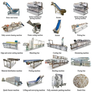 Machine à fabriquer des frites surgelées DY, capacité de 200 à 3000 kg/h, machine alimentaire en acier inoxydable de grande taille pour la production de frites surgelées - Product Image 2