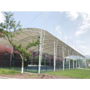 Toldo de PVDF, Estructura de Membrana Arquitectónica, Material para Techos de Estadios, para Canchas de Tenis y Baloncesto al Aire Libre - Product Image 1